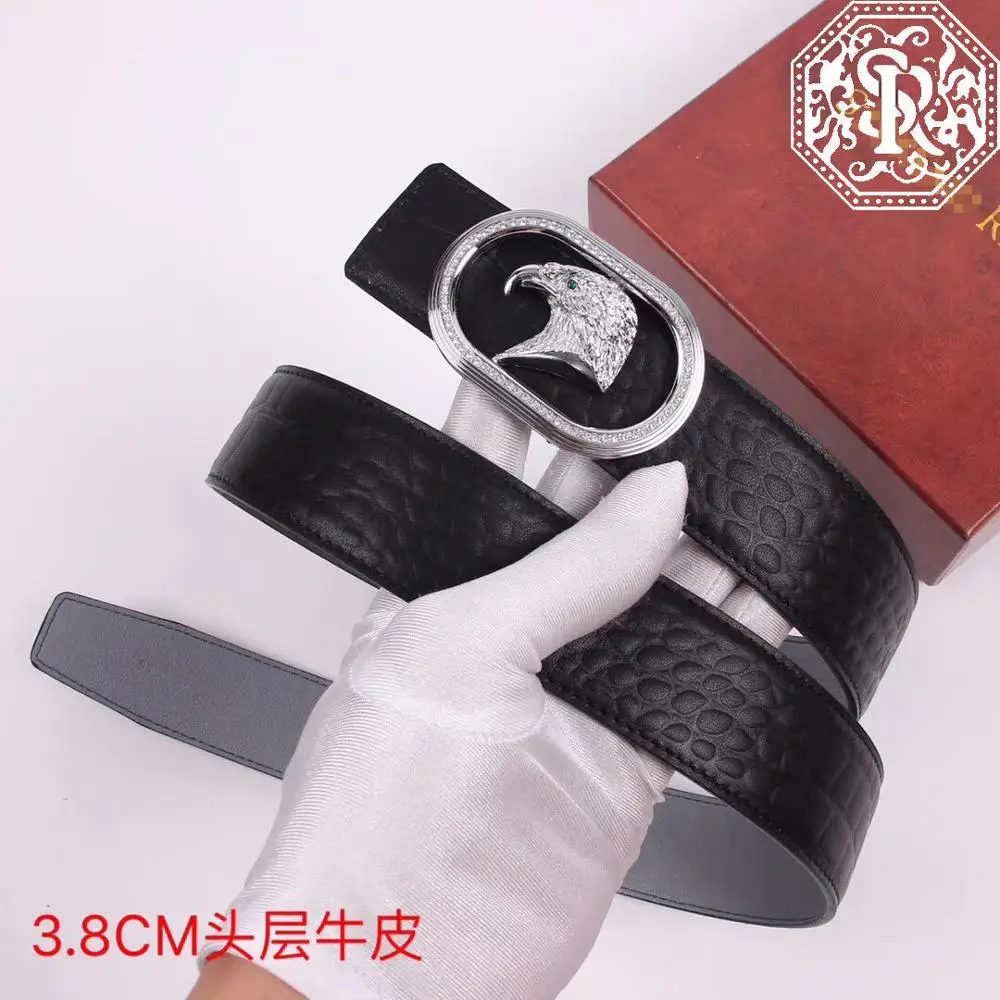 

belts Snakeskin BILLIONAIRE leather men 2021 new arrival fashion casual geometry buckle excellent size 100-125CM Free shipping