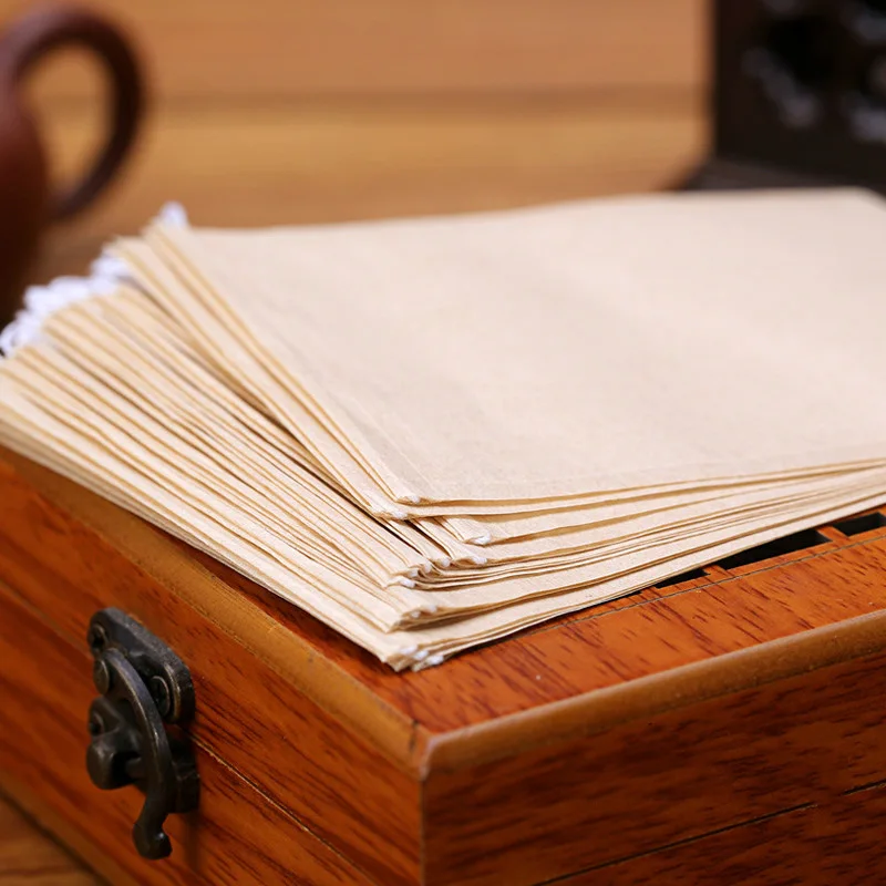 Unibird 100 шт./компл. Чай сумка древесной массы Бумага Infuser шнурок сумки для помочь с