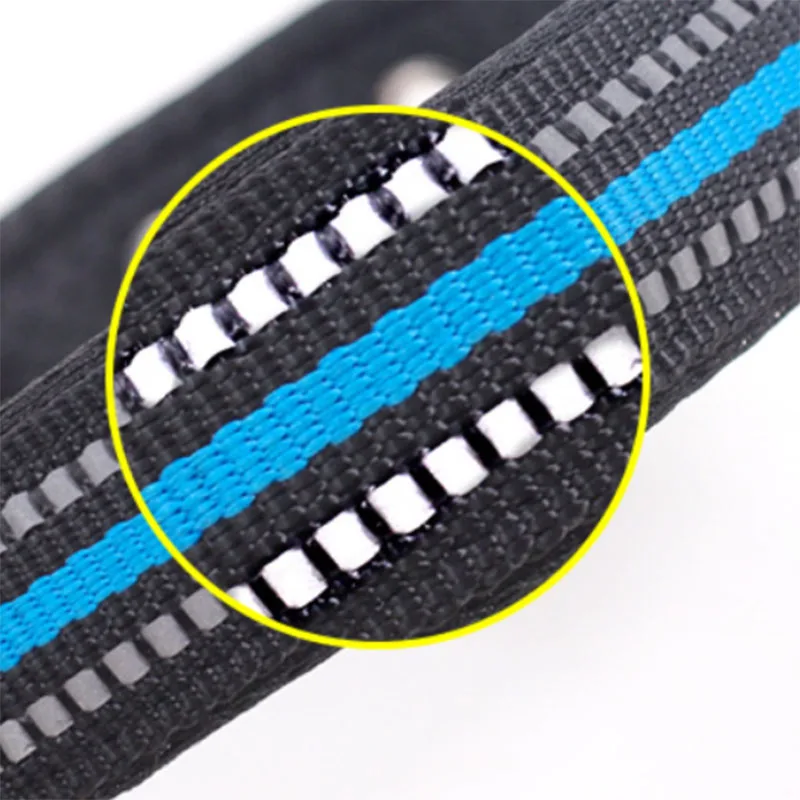 

Breathable mesh Dog Collar Reflective Large Dog Collars Comfortable pet Neck Collar with Metal D ring for small Medium big Dogs