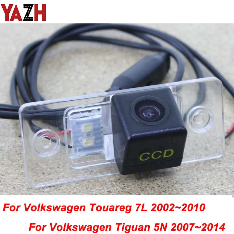 YAZH для Volkswagen VW Tiguan Touareg 2002 ~ 2014 GPS HD Автомобильная CCD камера заднего вида ночного