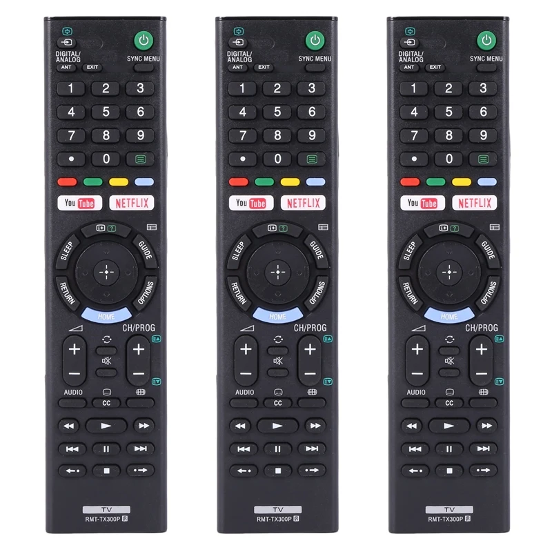 3X Remote Control RMT-TX300P For SONY TV RMT-TX300B RMT-TX300U With Youtube/NETFLIX