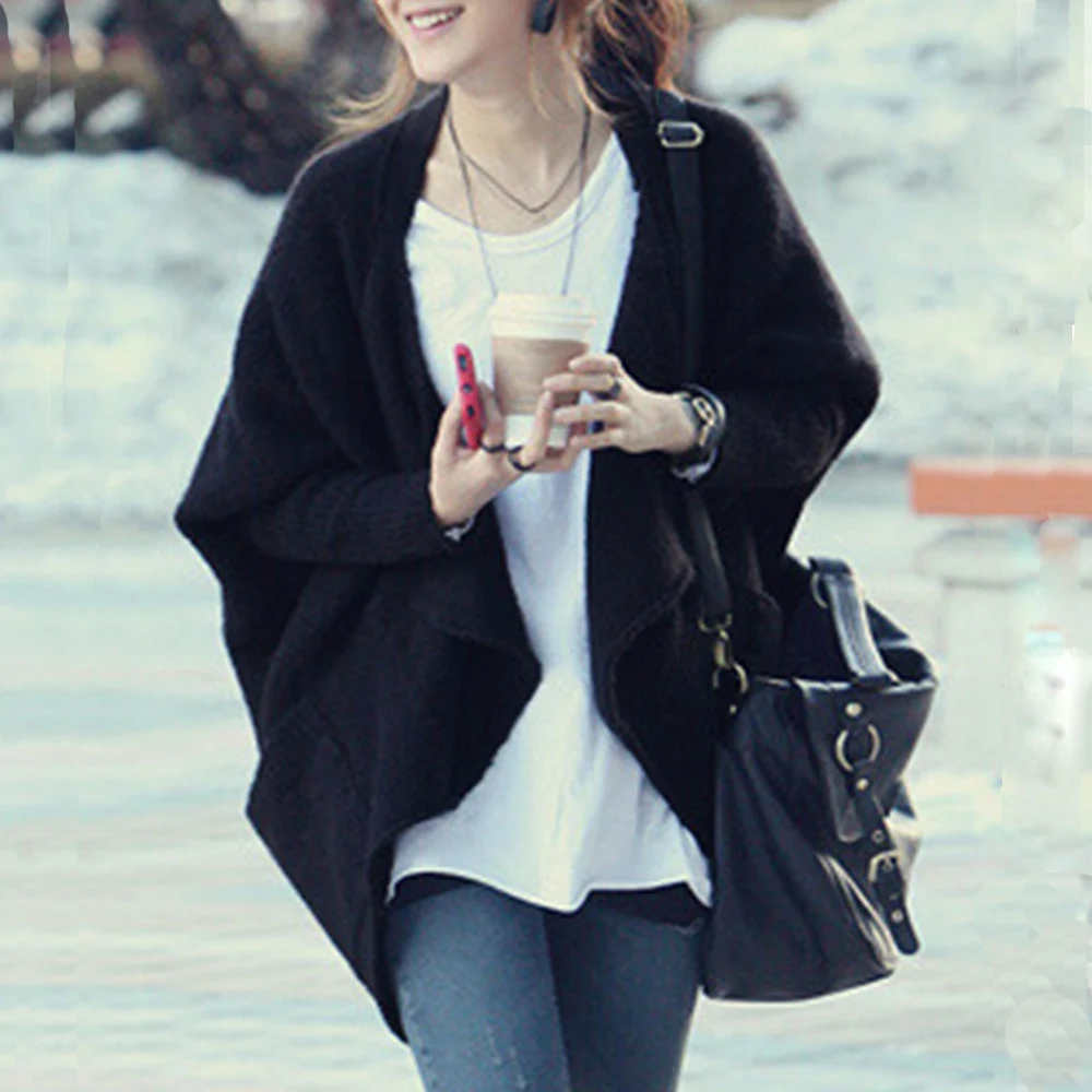 Корейские женские свитера повседневный элегантный офисный свободный кардиган