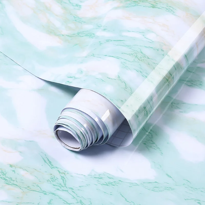 

1PC Waterproof Oil-proof Marble Home Improvement Wallpaper Contact Paper Wall Stickers PVC Self Adhesive Bathroom Kitchen decor