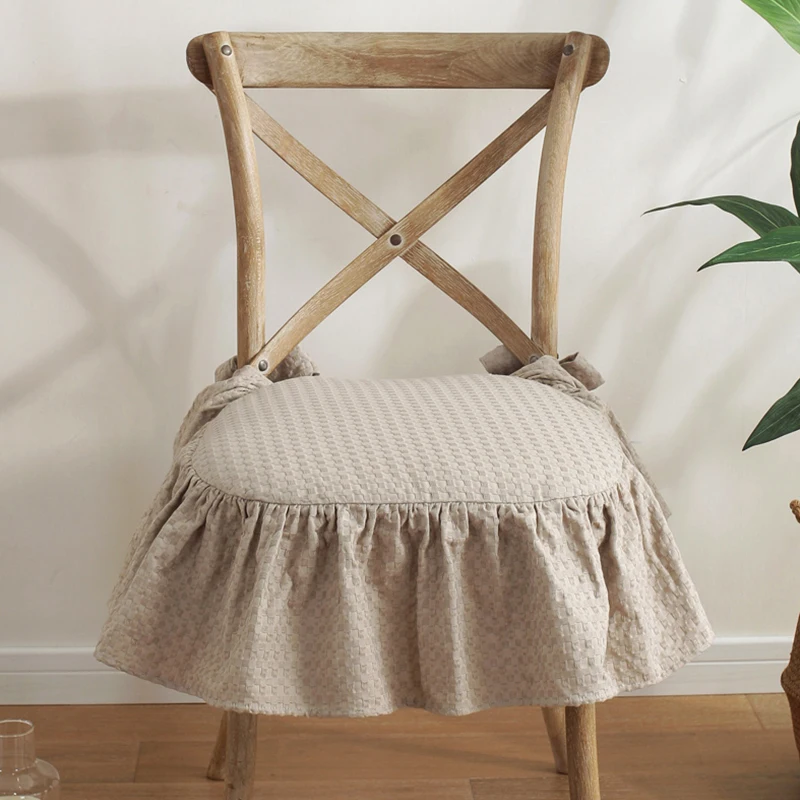

Cotton sofa chair cushion anti slip seat dining chair cushion solid color cushion can be removed and washed home decoration