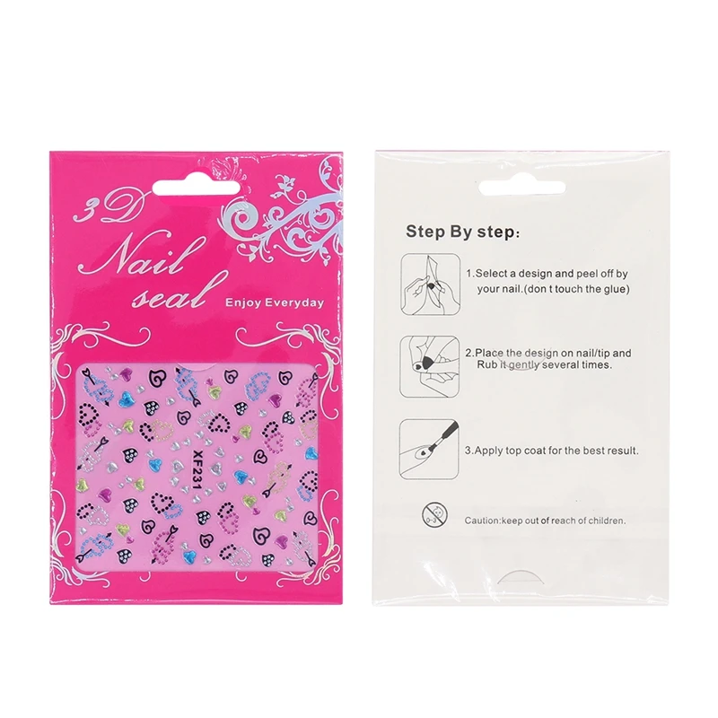 3D Бриллиантовая наклейка для ногтей наклейки с блестящими сверкающими стразами