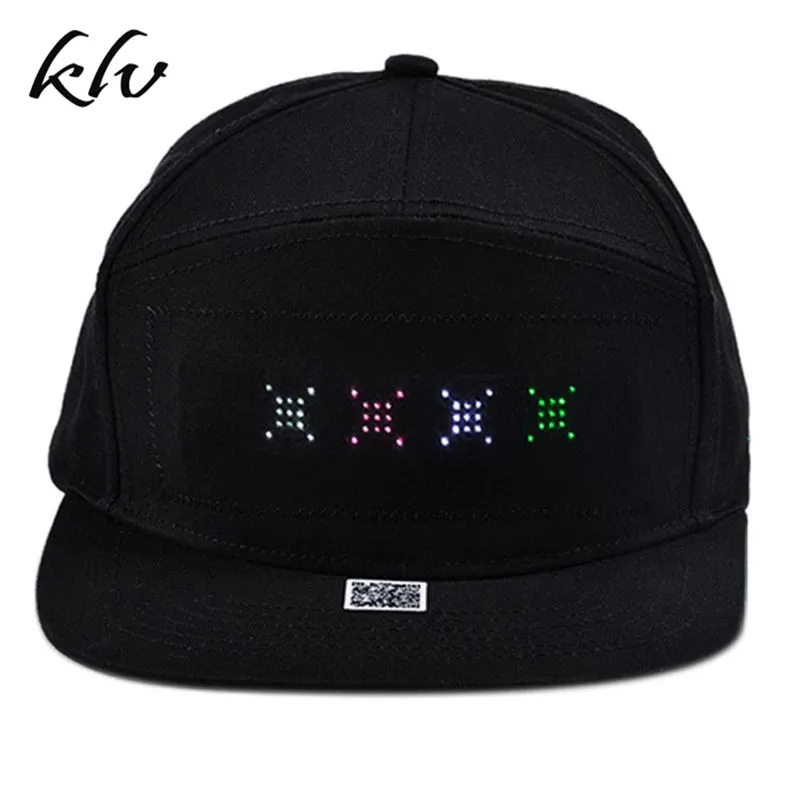 Бейсболка унисекс со светодиодной подсветкой и поддержкой Bluetooth|Мужские