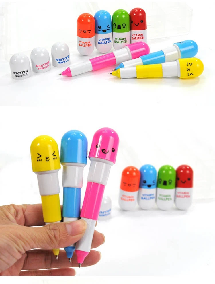 

100pcs Student Children Kid Novelty Pill Doctor Nurse Ballpoint Pen Toy Gift WFEU
