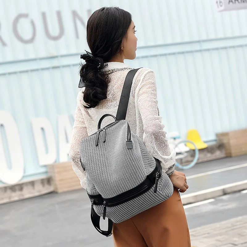 

Shoulder bag travel bag large-capacity mesh breathable tide girl backpack