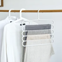 5 layer non slip coat hanger pants rack multi function tie scarf belt towel rack saves closet space home storage magician