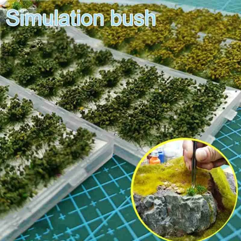 

Flower Cluster Simulation Plant Model Toy Landscape Sand Diorama DIY Western Train Green Green Building Making Table Mirror T1Q5