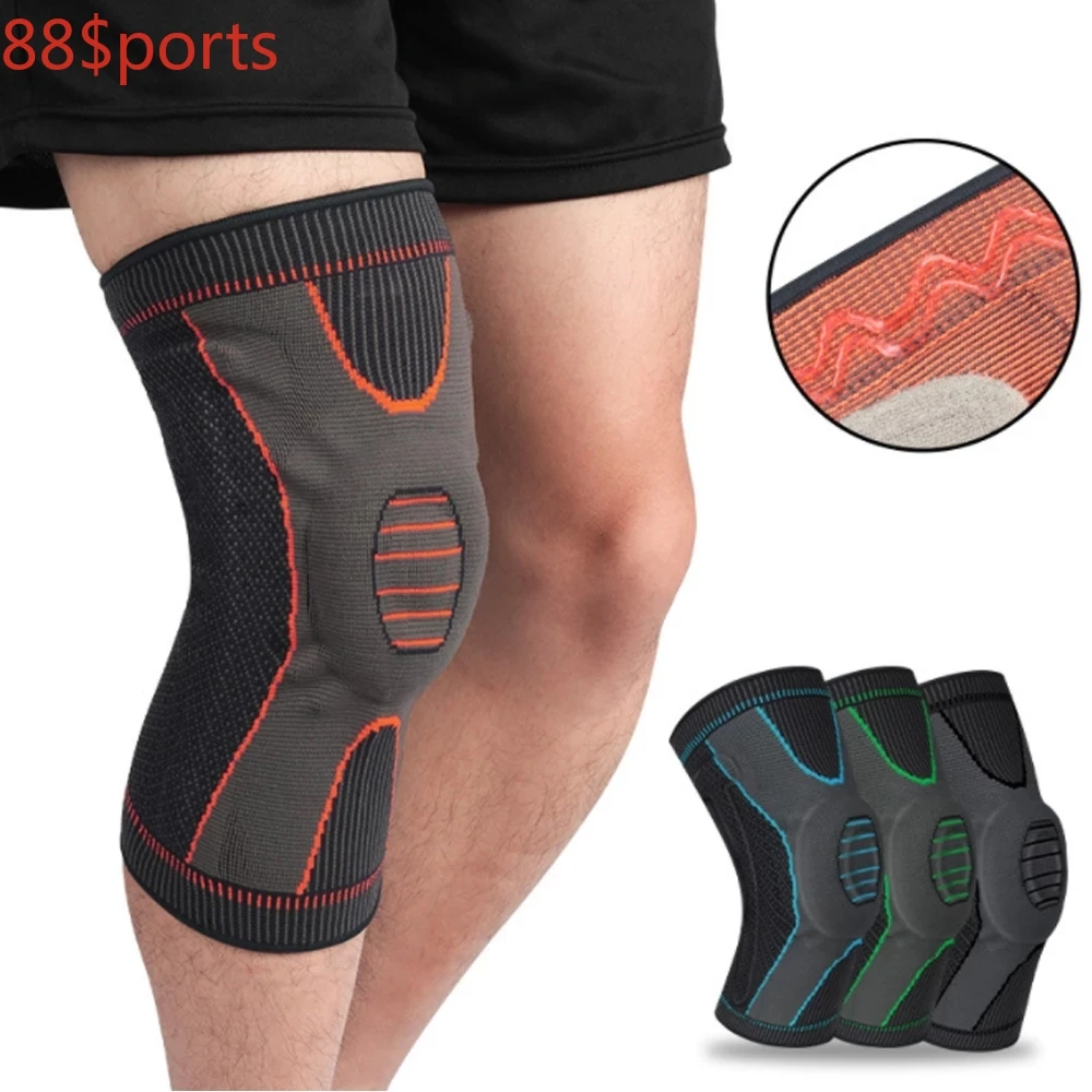 

1PCS Men Sports Knee Brace Compression Sleeve Support Unisex Patella Gel Knee Pads Meniscus Tear Arthritis Joint Pain Kneepad