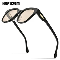hepidem acetate sun glasses women 2021 fashion transparent oversize korean square sunglasses for men mirrored nylon lens gm dory