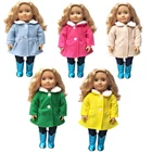 Комплект одежды для кукол, 18 дюймов, штаны для новорожденных, Одежда для кукол, пальто для кукол 18 дюймов