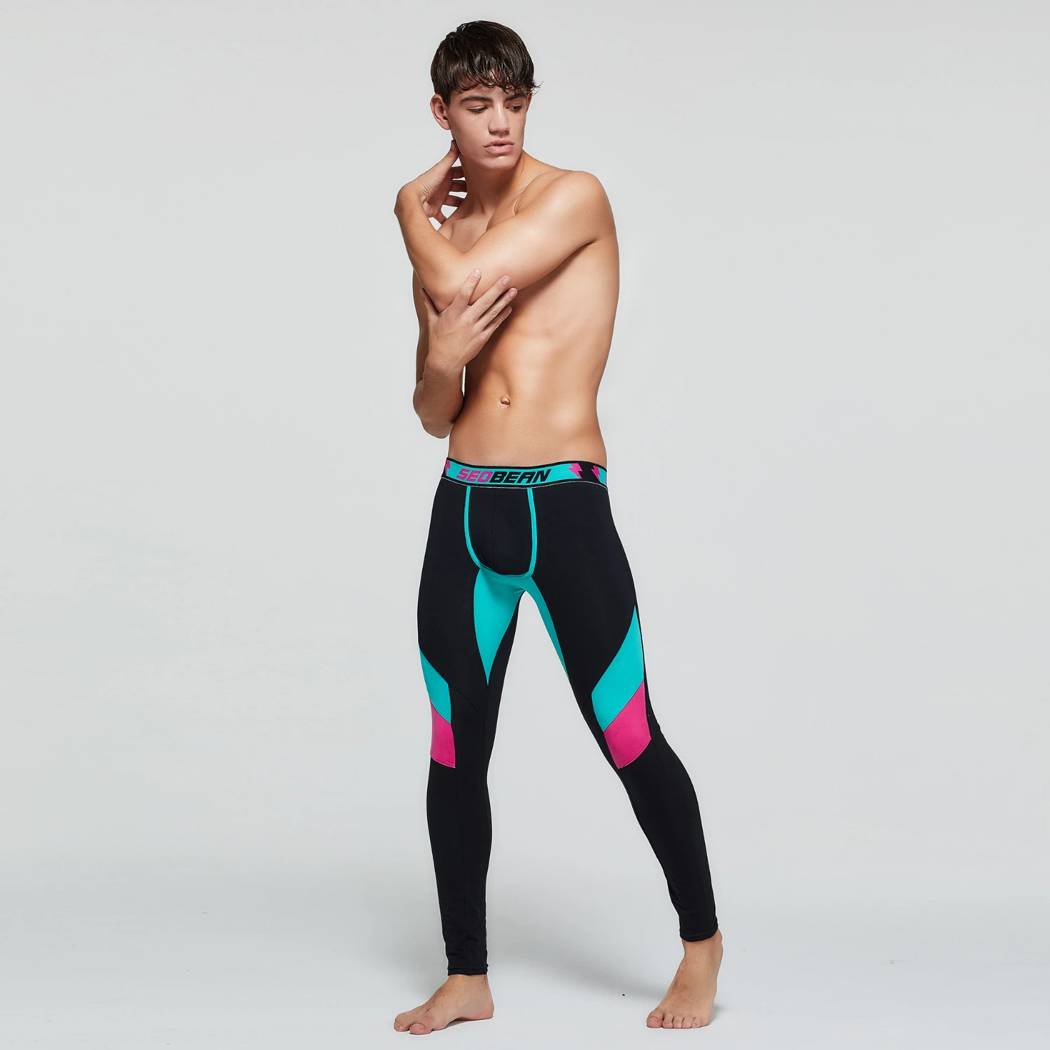 Мужское термобелье контрастных цветов 2019 мужские термобрюки хлопковые