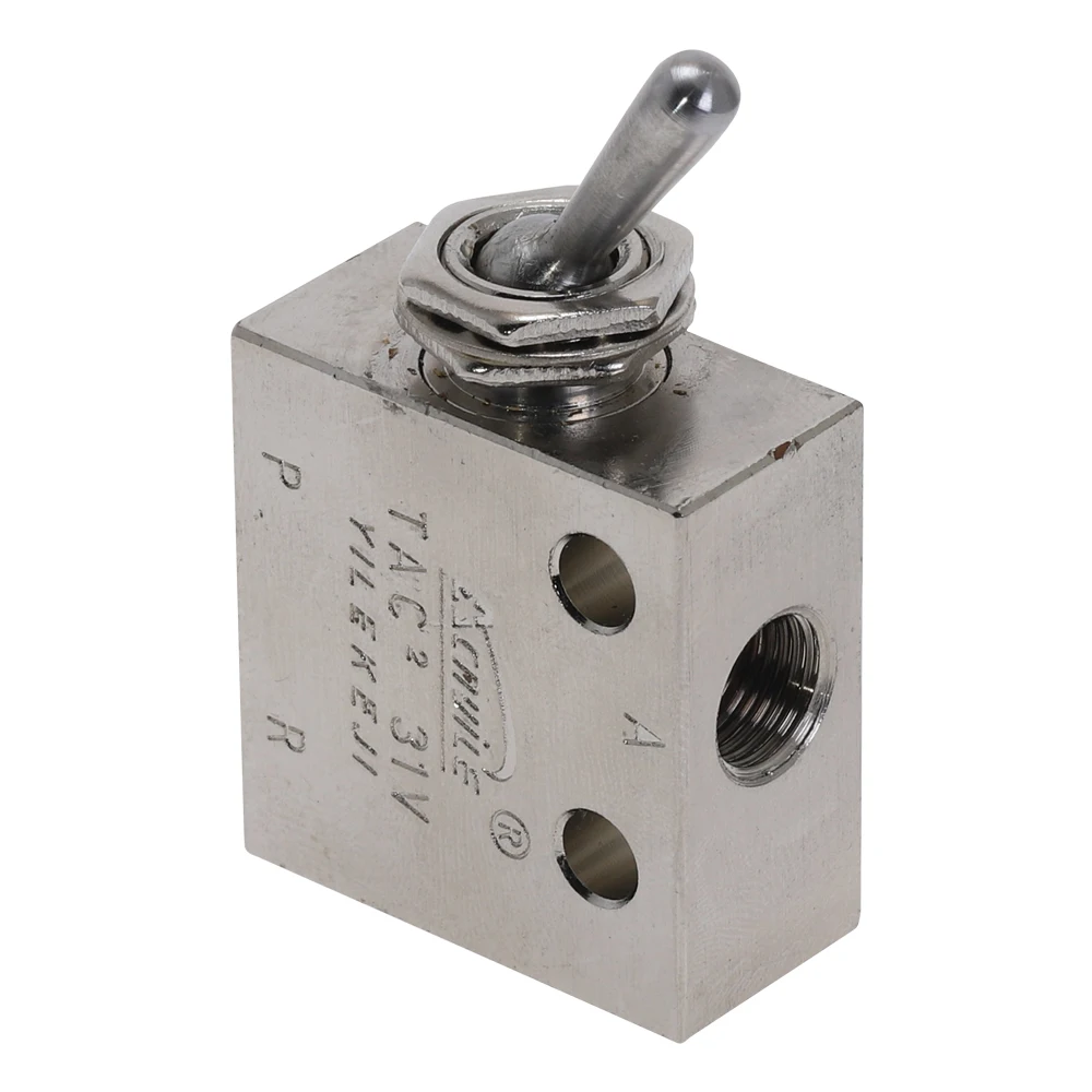 Прямоугольный пневматический переключатель с резьбой PT 2 положения 3 направления