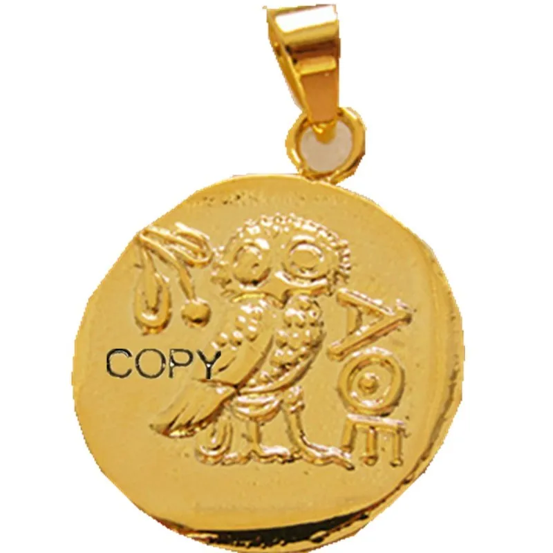 P (16) монета кулон древние Афины греческий драхм атена Греция Сова драхма