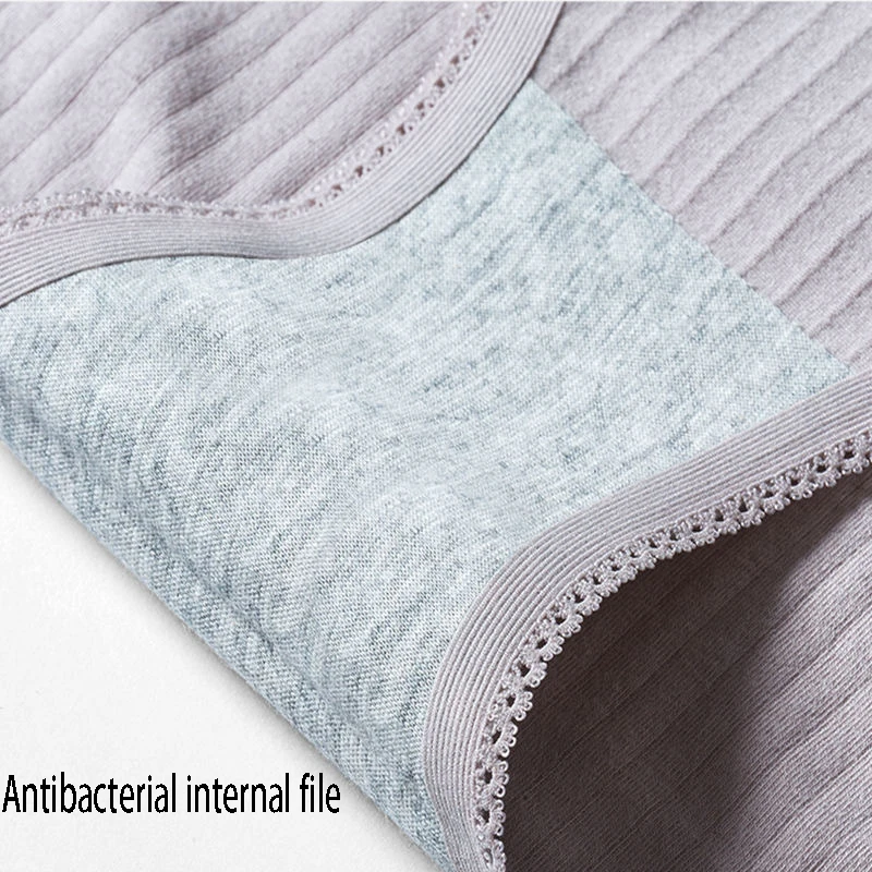 Удобные трусики со средней талией женское нижнее белье женские в полоску тонкие