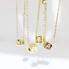 Ожерелье с буквами алфавита женское из золота 24 к