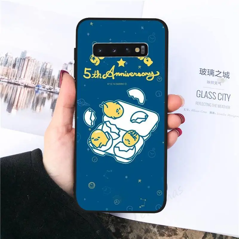 

Cartoon Gudetama Lazy Egg Phone Case For Samsung galaxy S 7 8 9 10 20 edge A 6 10 20 30 50 51 70 note 10 plus