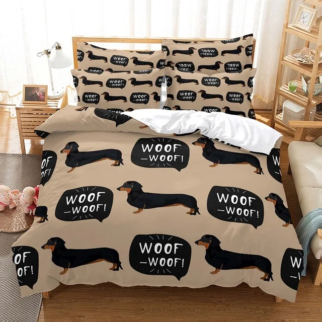 Фиолетовый Постельное белье с изображением единорога мультяшным животным