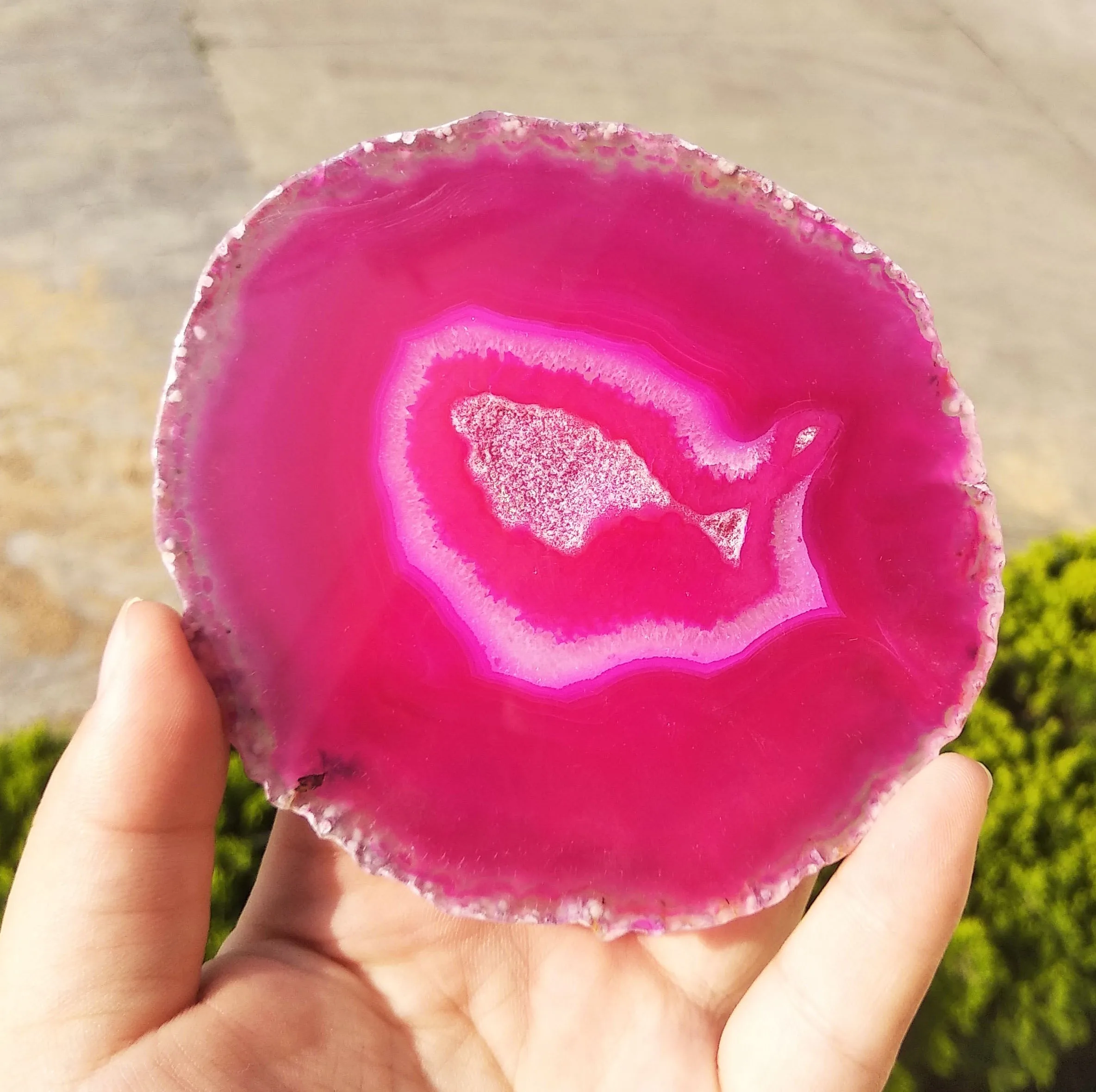 Натуральный агат ломтик полированный Агат драгоценные камни каменная подставка