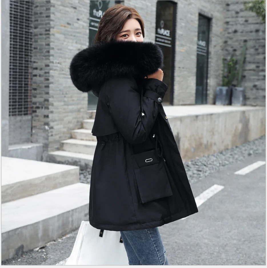 

90% White Duck Down Jacket 2021 Women Winter Jacket Long Thick Coat For Women Hooded Down Parka Warm Female Clothes Waterproof