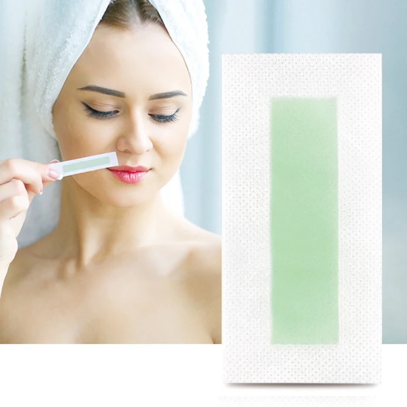 24 шт./компл. восковые полоски для удаления волос бумага двухсторонняя депиляции