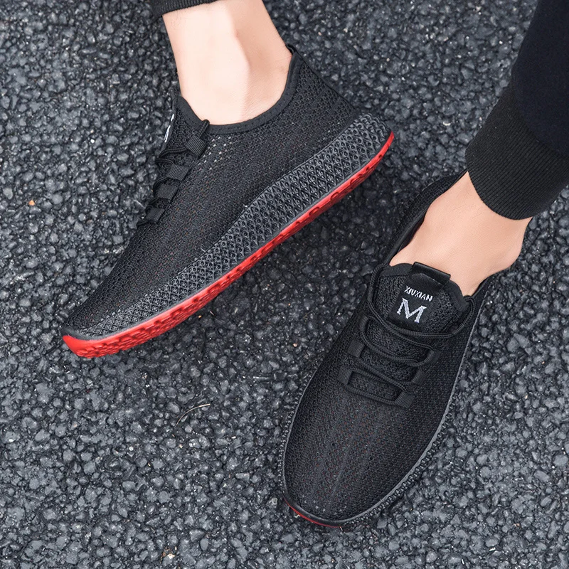 2021 Men Tennis Shoes Breathable Comfortable Fitness Walking Sneakers Male Lace-up Athletic Trainers Outdoor Gym Shoes Zapatilla