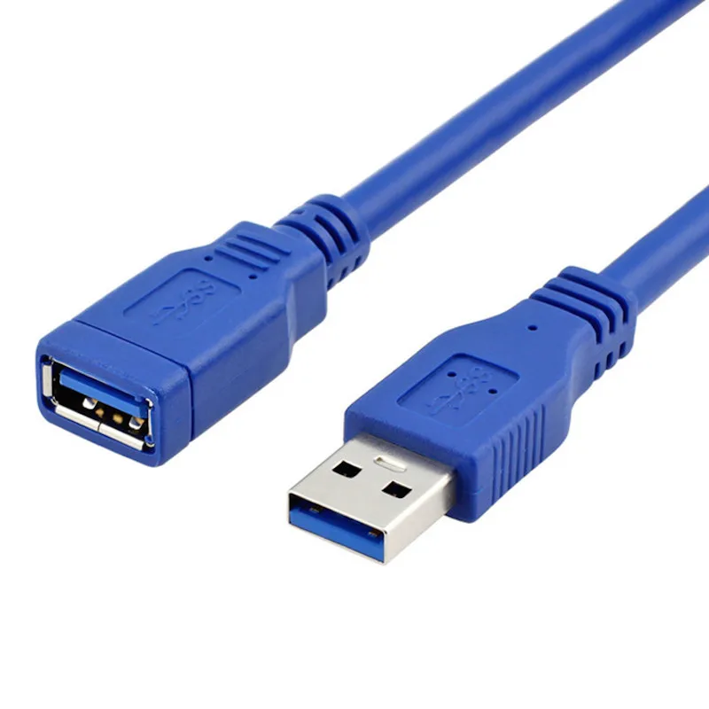 

USB3.0 male to female extension cable for PC laptop data cable blue color 30cm 60cm 100cm