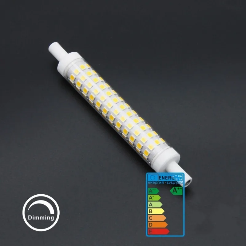 Приглушаемые светодиодные прожекторы R7S сменные Галогенные LED лампы SMD 2835 78 мм 118