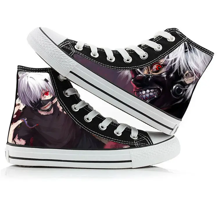 15 Обувь с принтом из аниме «Токийский Гуль» Kaneki Ken; обувь для косплея; обувь на плоской подошве для мужчин и женщин; кроссовки для бега; унисекс - Цвет: 15