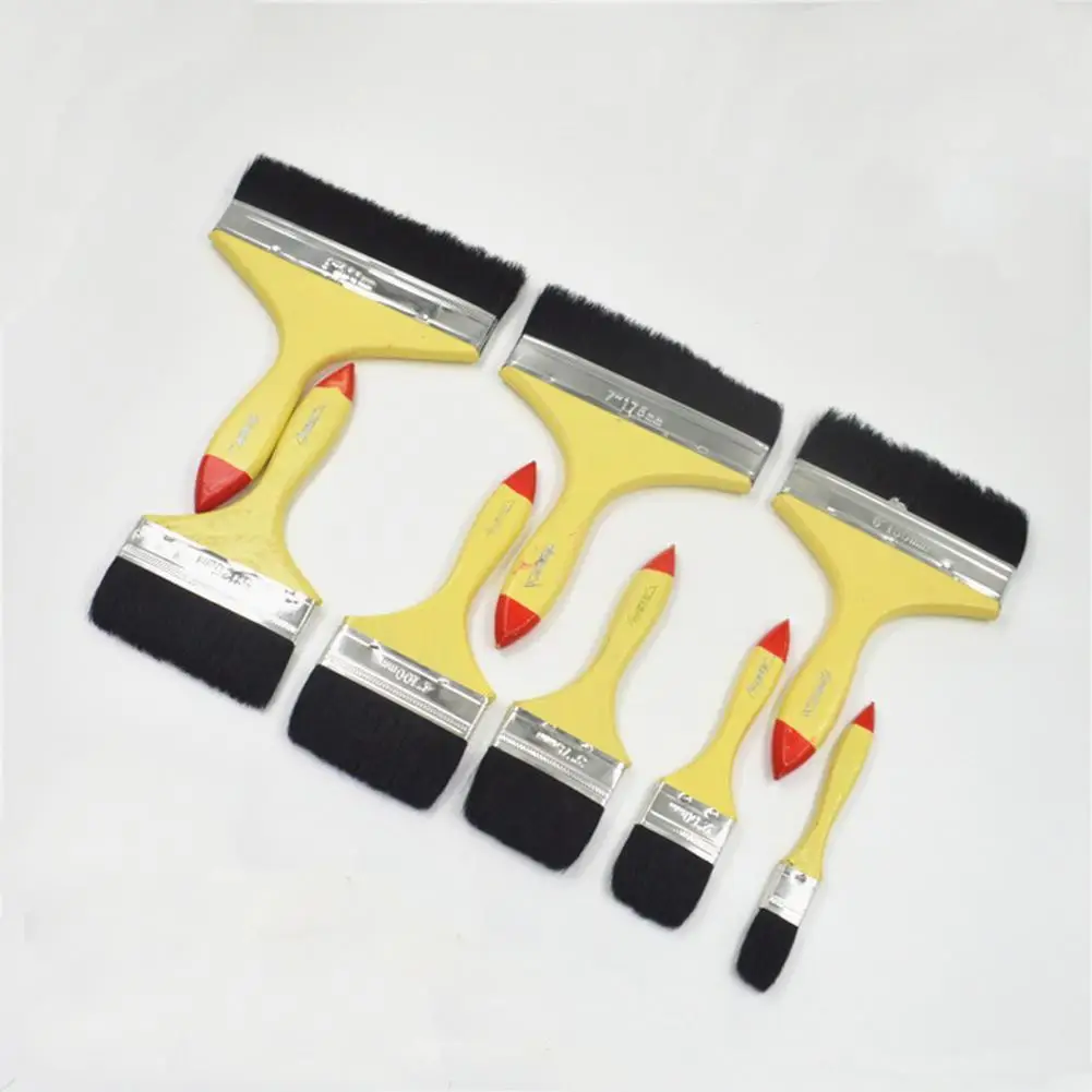 

Paint Brush Lightweight Multifunctional Wood Handle Manes Bristles Painting Brushes for Home