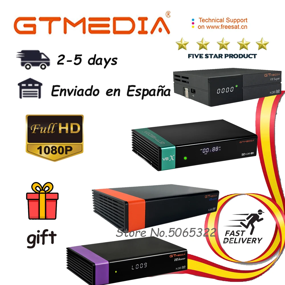 

Free Satellite decoder GTmedia V8 nova/honor Same as GTmedia V9 Super new type gtmedia V8X
