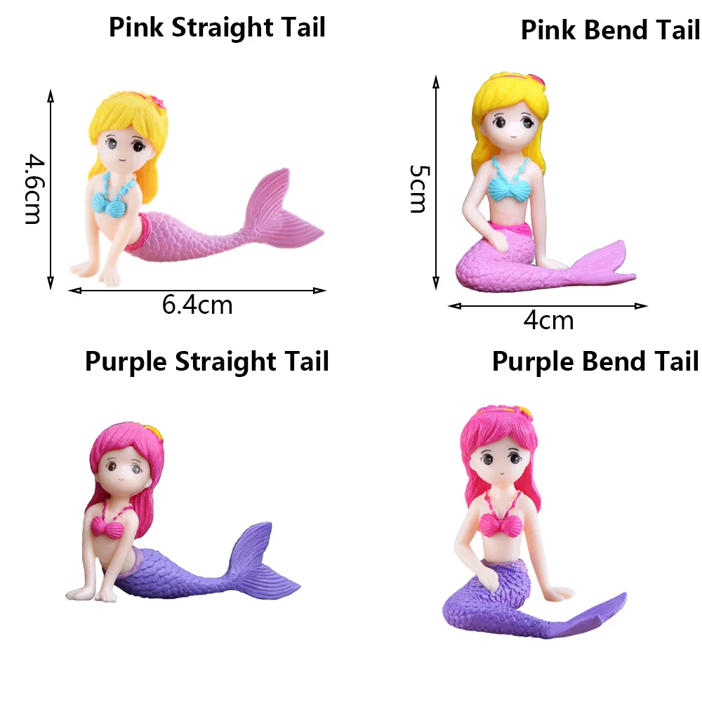 1 предмет Новинка миниатюрные Русалка Статуэтки украшение для микро