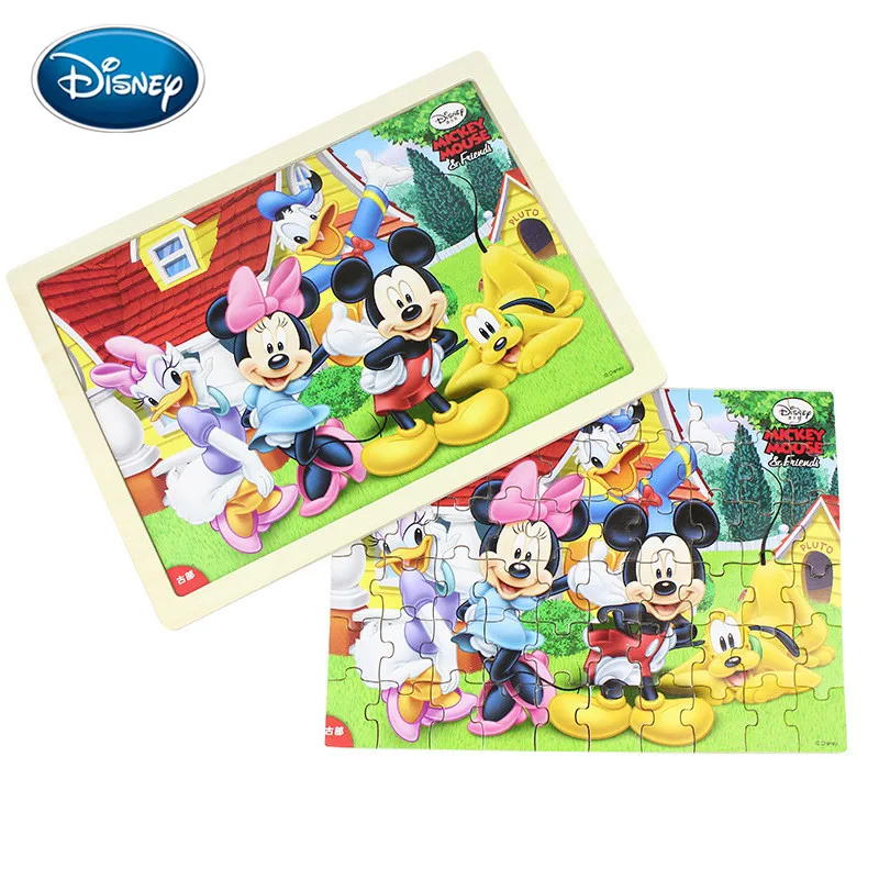 Disney Горячее предложение 60 шт ломтик детская игрушка Паззл животные Микки