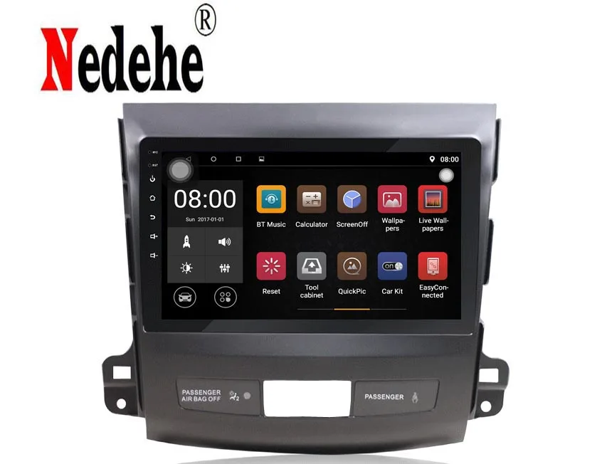 Автомагнитола Nedehe с dvd плеером мультимедийный проигрыватель 9 &quot Android 8 1 для Mitsubishi