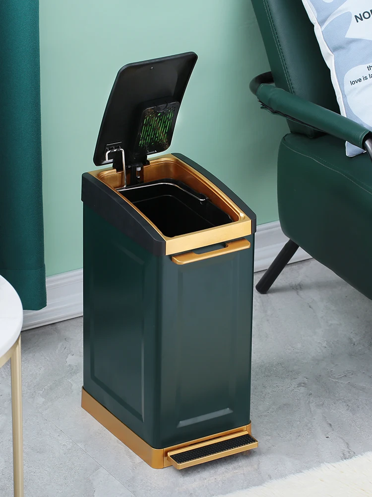 

Touchless Waste Sorting Desk Trash Can Recycling Luxury Double Sorted Waste Large Automatic Poubelle Voiture Household Eg50lj