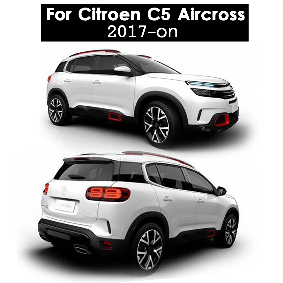 Molded Mud Flaps For Citroen C5 Aircross 2017 -on Mudflaps Splash Guards Flap Mudguards Fender 2018 2019 2020 OE/OEM #1636054780 |