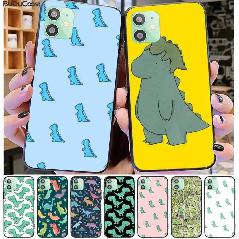 

Chenel Cartoon cute dinosaur Bling Cute Phone Case For iphone 11 Pro11 Pro Max X XS XR XS MAX 8plus 7 6splus 5s se 7plus case