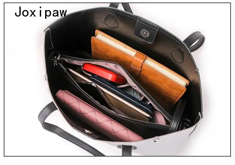 

Women's New Pu Soft Leather Handbag All-Match Fashion Single Shoulder Bag Large Capacity Lightweight Messenger Bag Two-Piece