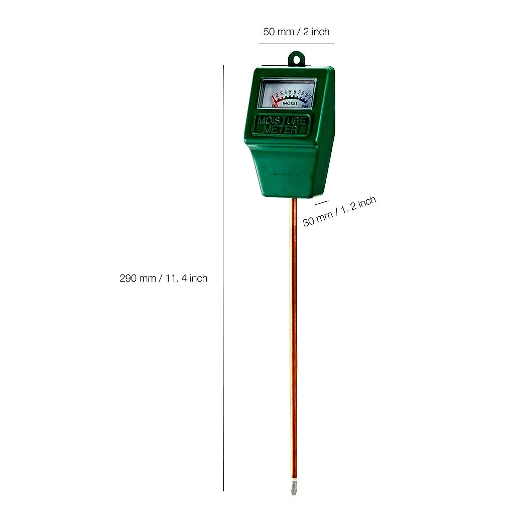 

2022NEW 2 Pcs Soil Moisture Sensor Meter Detector Metal Probe Gardening Plant Flower Water Analyzer Test Instrument Hygrometer