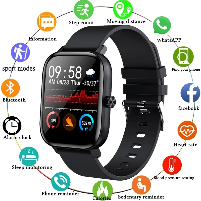 

Мужские и женские спортивные Смарт-часы, браслет с пульсометром и монитором сна, телефон, Bluetooth, телефон