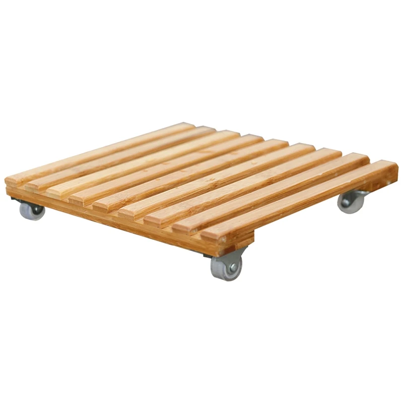 Цветочный горшок со съемным лотком базовый ролик подвижный поднос с колесом для