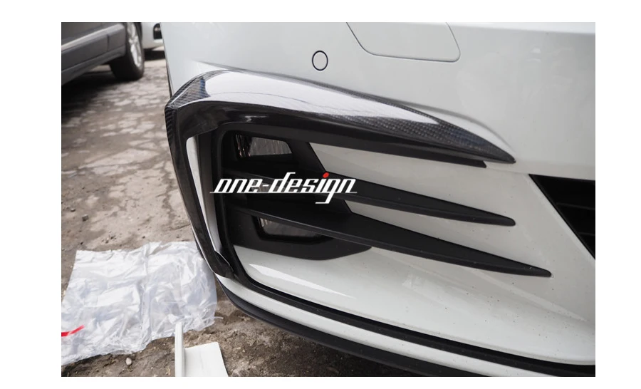 Подходит для Golf 7,5 поколения GTI модифицированный ветровой нож, окружающий WK углеродное волокно противотуманная Lampshade18-19
