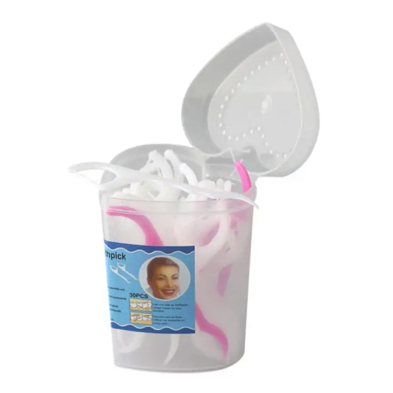 Коробка для чистки зубов семейная Упаковка Безопасная одноразовая зубная нить