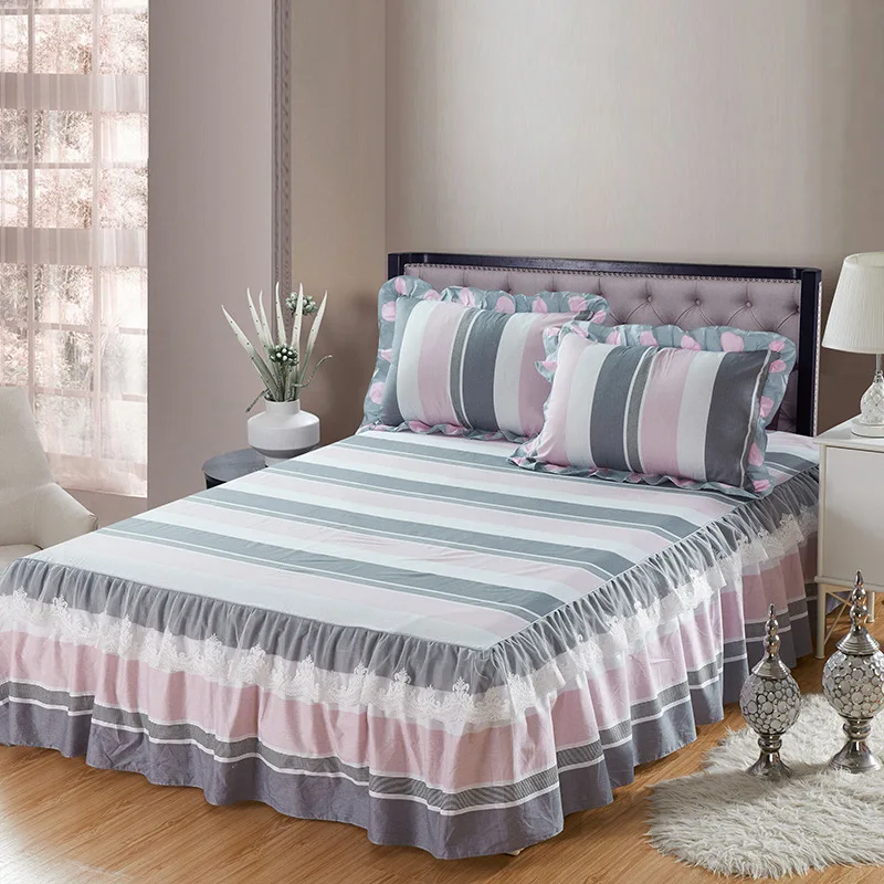 colour 4 Dreampatar Health, хлопок, 1 шт., двойной удобный чехол для кровати, кружевной высококачественный чехол для кровати с такой же наволочкой, BY234B - Цвет: colour 4