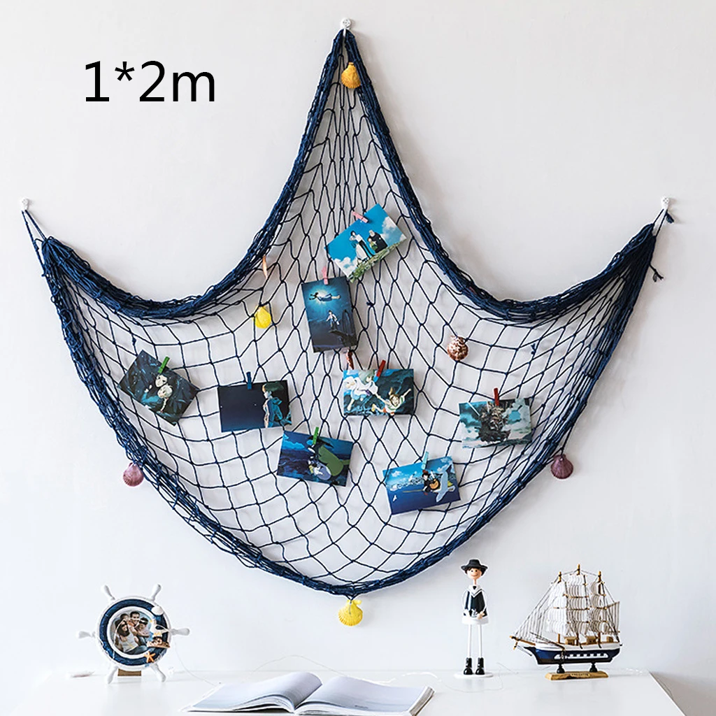 Подвесной дисплей для фотографий настенный Морской Декор тематические сетчатые