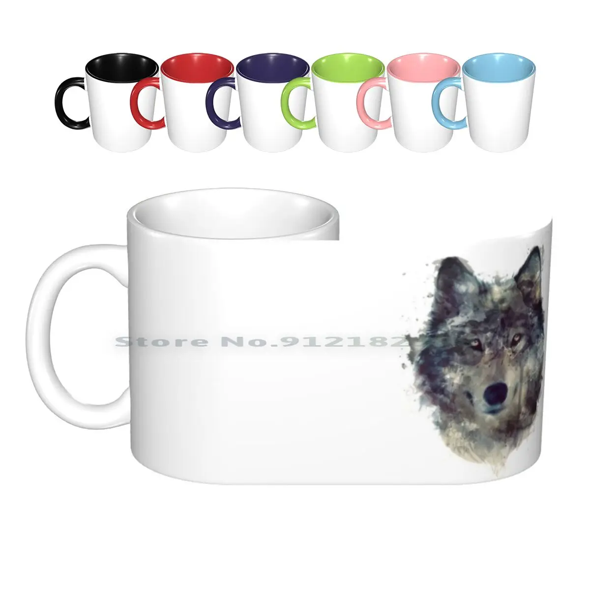 

Wolf / / Persevere Ceramic Mugs Coffee Cups Milk Tea Mug Wolf Persevere Nature Animals Animal Wildlife Wild Wilderness Fauna