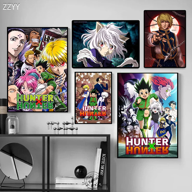 

Famous Anime Hunter X Hunter Canvas Painting Japan Popular Comic Poster and Print Wall Art Pictrues for Living Room Home Decor