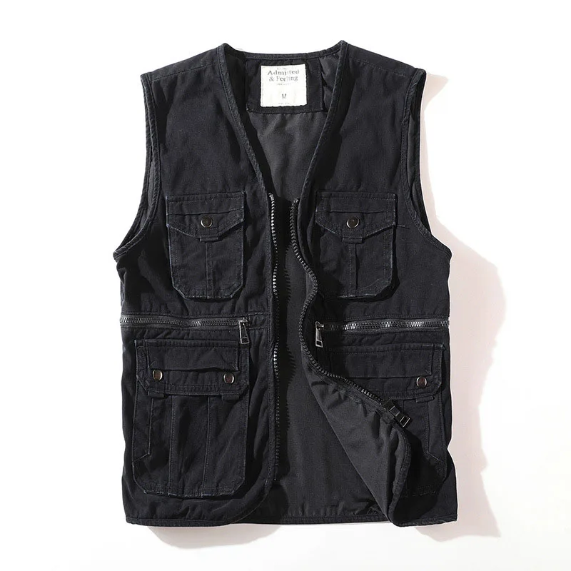 Mcikkny мужской Камуфляжный Тактический Повседневный жилет с несколькими карманами